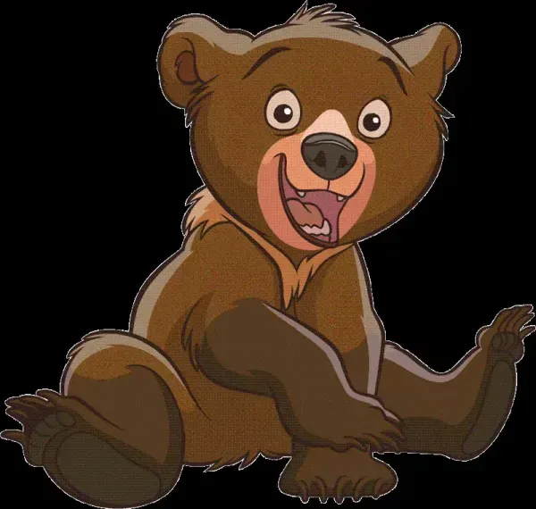  عکس خرس قهوه ای کارتونی