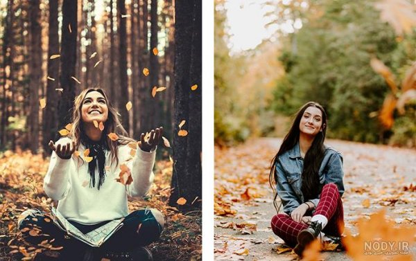 ژست عکاسی دخترانه نشسته