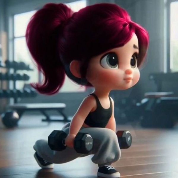  عکس کارتونی ورزشی دخترانه