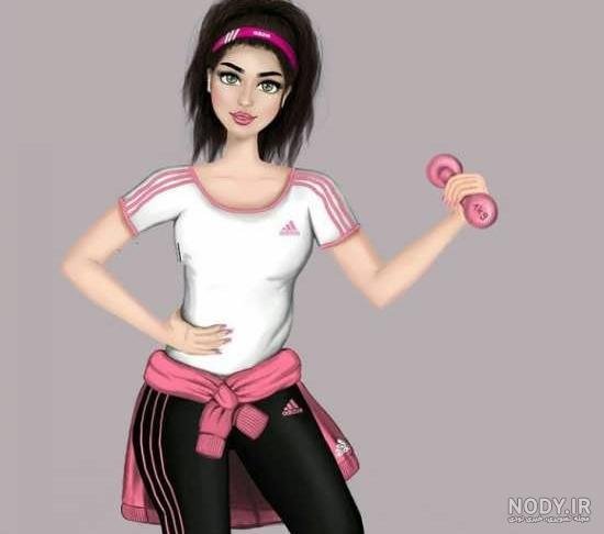  عکس ورزشی کارتونی و فانتزی دخترانه