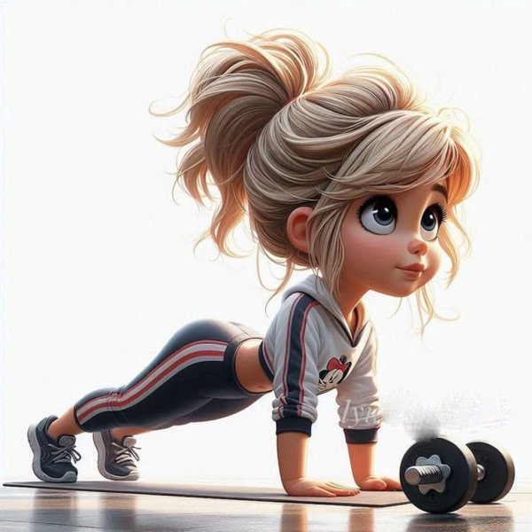  عکس ورزشی کارتونی و فانتزی دخترانه