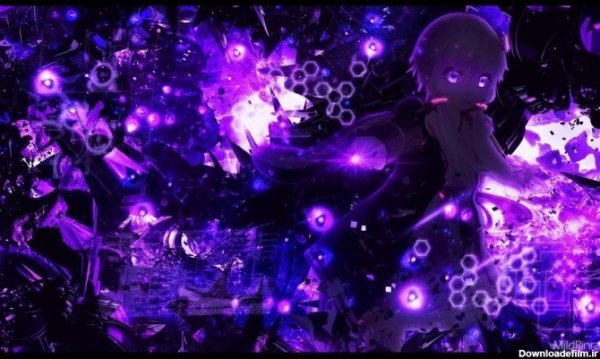 تصویر زمینه بنفش عاشقانه