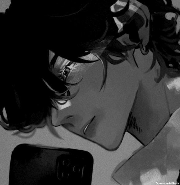 عکس انیمه کیوت سیاه