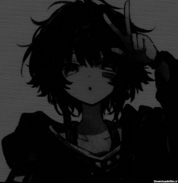 عکس پروفایل مشکی انیمه ای