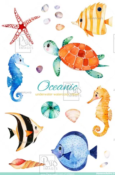  عکس کارتونی زیر دریا