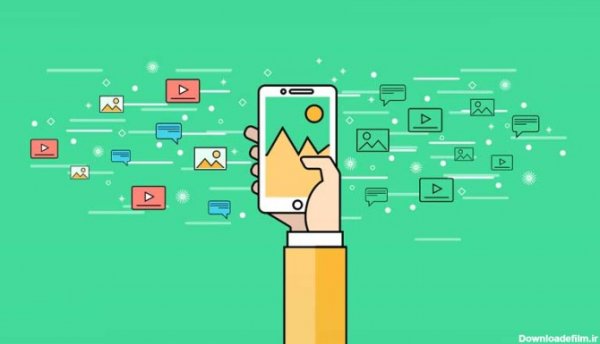  عکس کارتونی گوشی موبایل