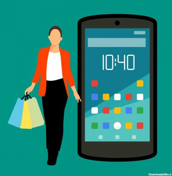  عکس کارتونی گوشی موبایل