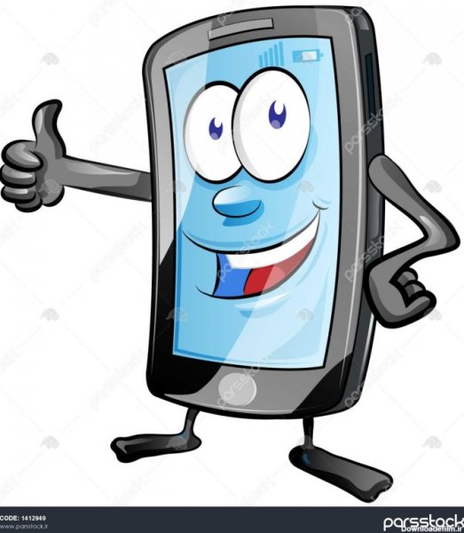 عکس کارتونی گوشی موبایل