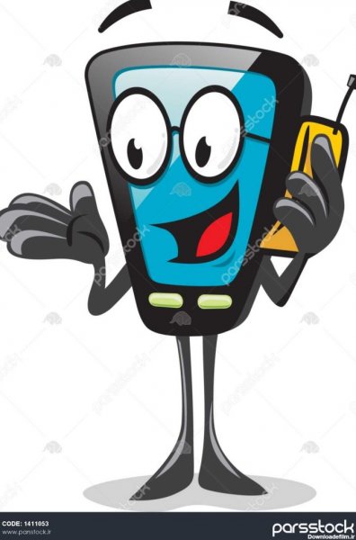  عکس کارتونی گوشی موبایل