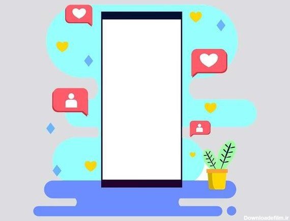  عکس کارتونی گوشی موبایل