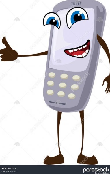  عکس کارتونی گوشی موبایل