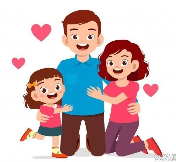 عکس پدر و مادر و دختر برای پروفایل