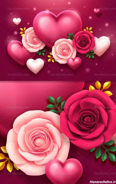  عکس سه بعدی گل