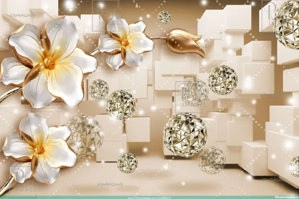  عکس سه بعدی گل