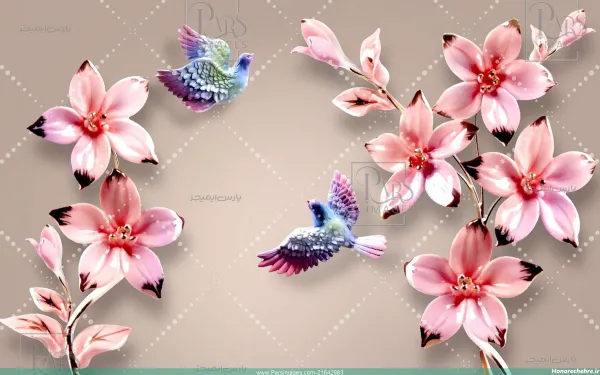  عکس گل سه بعدی برای پروفایل