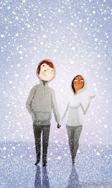  عکس عاشقانه زمستان