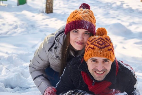 عکس برف در روستا