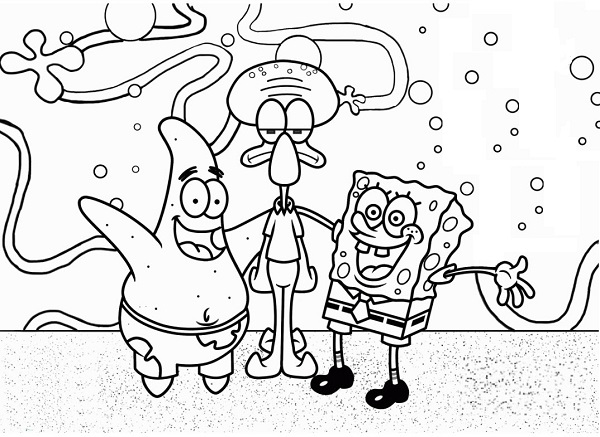  عکس پاتریک و باب اسفنجی برای نقاشی