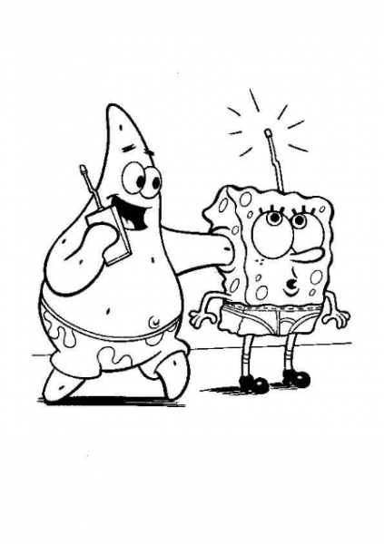  عکس پاتریک و باب اسفنجی برای نقاشی