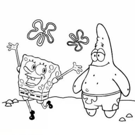  عکس پاتریک و باب اسفنجی برای نقاشی