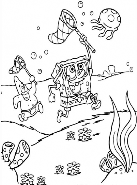  عکس پاتریک و باب اسفنجی برای نقاشی