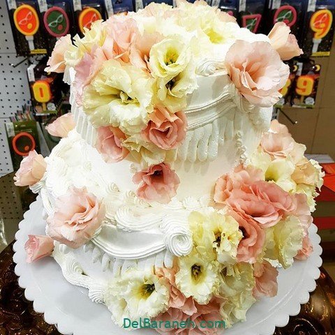  عکس کیک عروس بسیار زیبا و لاکچری