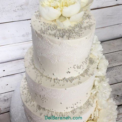  عکس کیک عروس بسیار زیبا و لاکچری