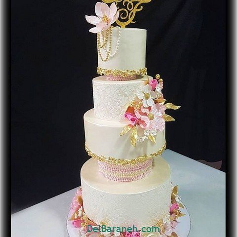  عکس کیک عروس بسیار زیبا و لاکچری