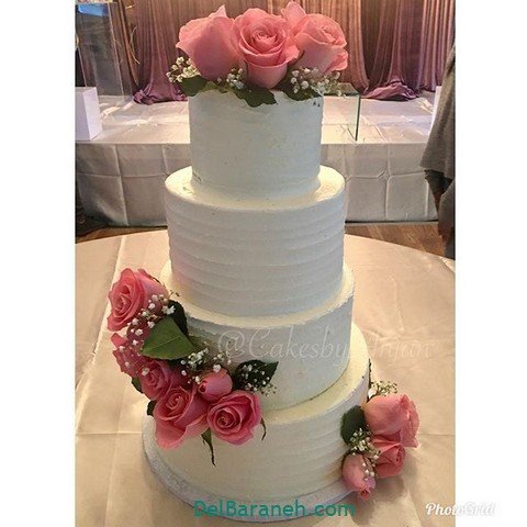  عکس کیک عروس بسیار زیبا و لاکچری