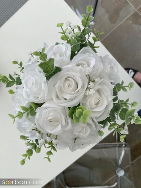  عکس دسته گل رز قرمز عروس