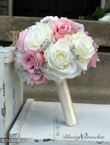  عکس دسته گل رز قرمز عروس