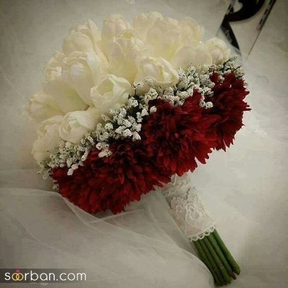  عکس دسته گل رز قرمز عروس