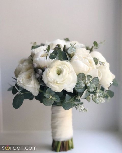  عکس جدید ترین دسته گل سفید برای سالگرد ازدواج