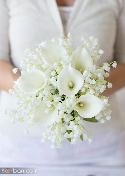  عکس جدید ترین دسته گل سفید برای سالگرد ازدواج