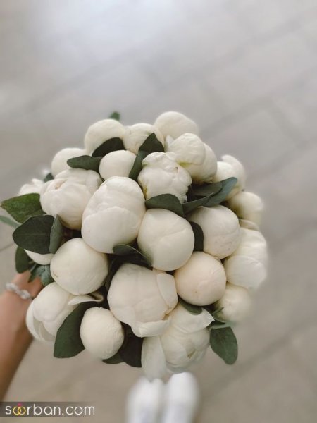  عکس جدید ترین دسته گل سفید برای سالگرد ازدواج