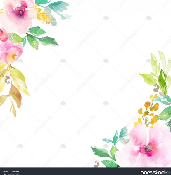  پس زمینه گل برای نوشتن متن