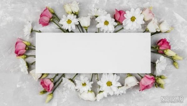  پس زمینه گل برای نوشتن متن