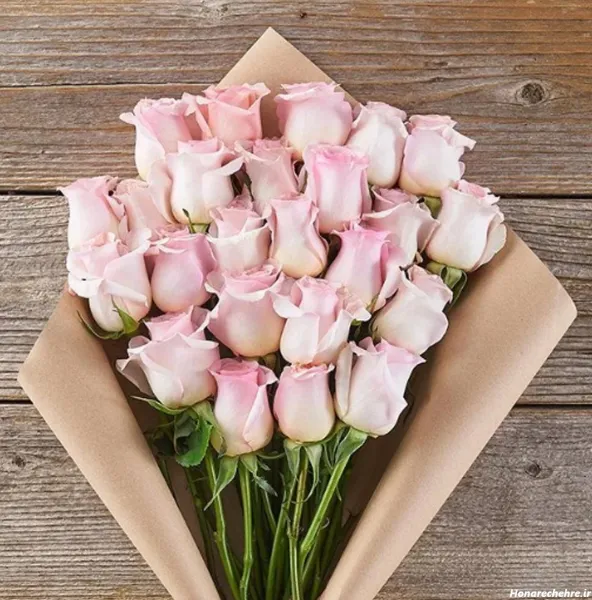  عکس دسته گل صورتی برای پروفایل دخترونه