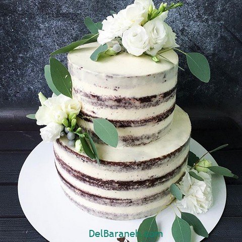  عکس کیک عروسی سه طبقه شیک و لاکچری