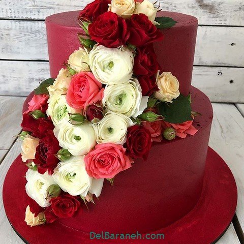  عکس کیک عروسی ساده و شیک