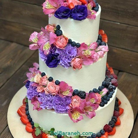  عکس کیک عروسی ساده و شیک