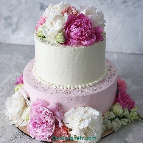  عکس کیک عروسی ساده و شیک