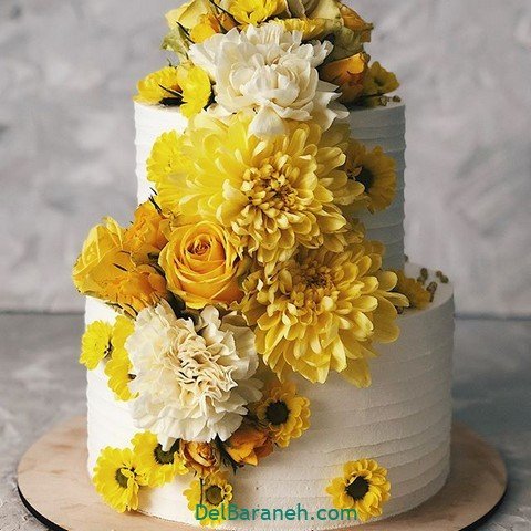  عکس کیک عروسی ساده و شیک