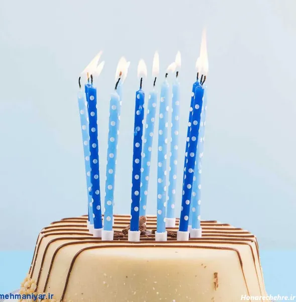  عکس کیک تولد با شمع روشن