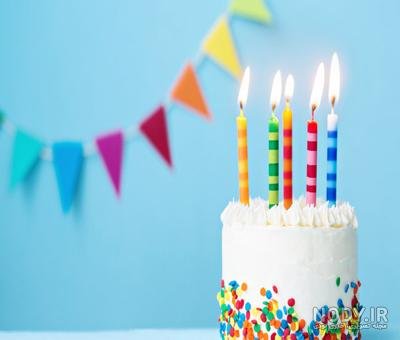 عکس کیک با شمع