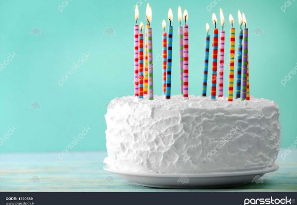 عکس کیک با شمع