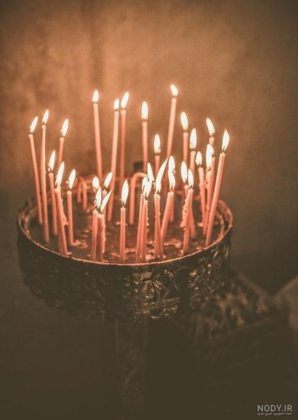  عکس کیک با شمع