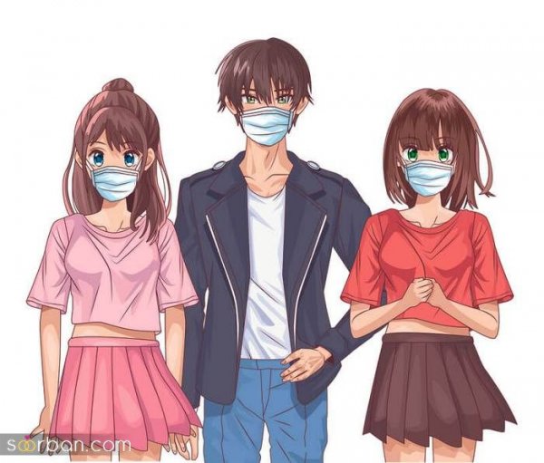  عکس دختر فانتزی با ماسک برای پس زمینه کامپیوتر