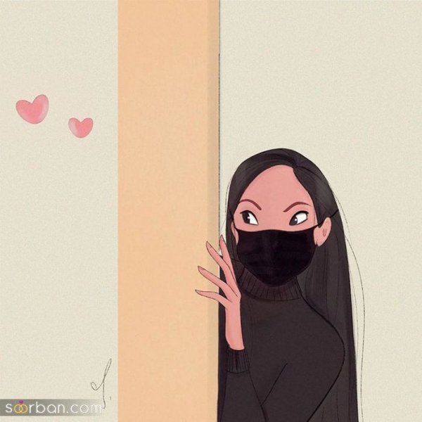  عکس دختر فانتزی با ماسک برای پس زمینه کامپیوتر