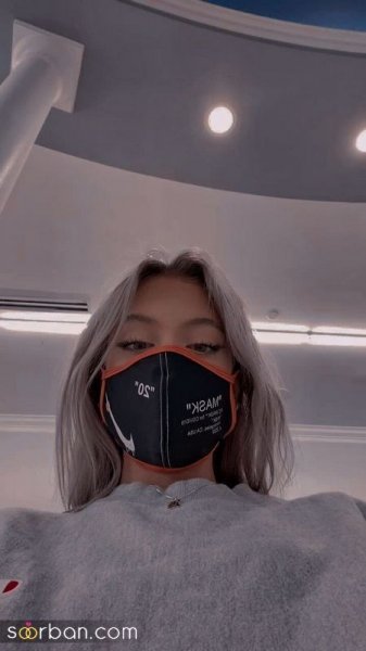 عکس دختر با ماسک مشکی برای پروفایل